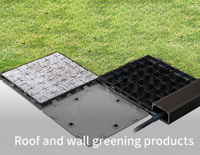 Rooftop and wall greening products 