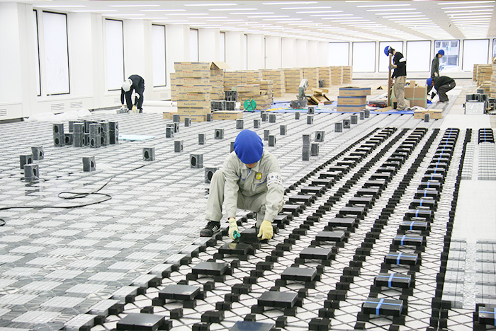 During Network Floor Installation